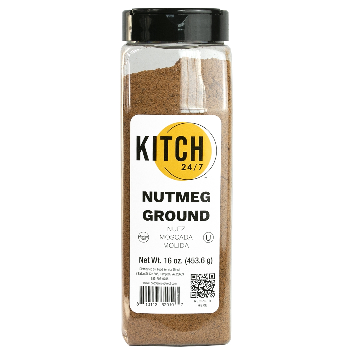 Ground Nutmeg, 16 Ounce
