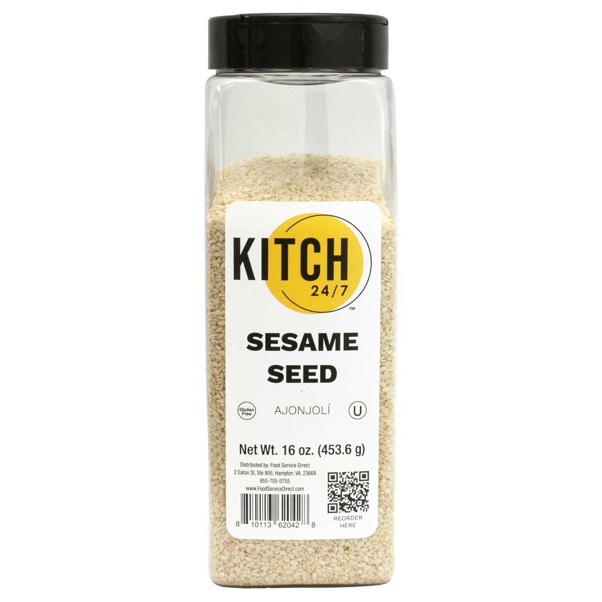 Hulled Sesame Seed, 16 Ounce