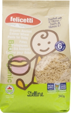 ORGANIC ANCIENT EMMER WHEAT STELLINE FOR BABY