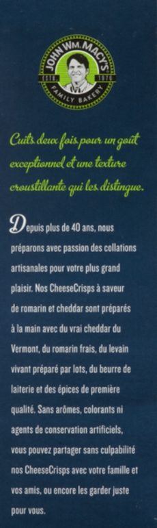 ROSEMARY CHEDDAR CHEESECRISPS