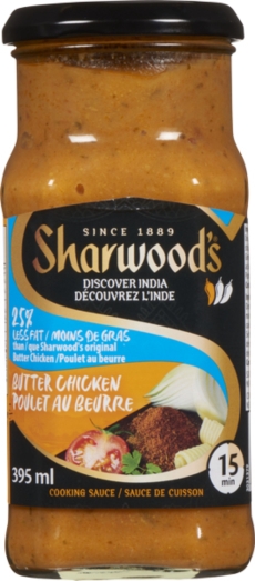 SHARWOOD'S BUTTER CHICKEN LITE COOKING SAUCE