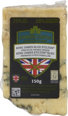 COOMBE CASTLE ROYAL BLUE STILTON CHEESE WEDGE ENGLAND