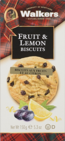 WALKERS FRUIT AND LEMON BISCUITS