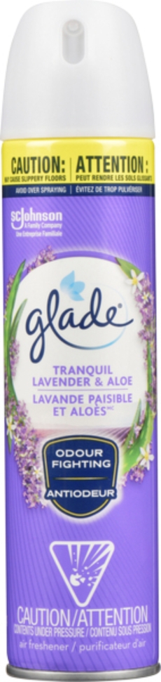 GLADE® AEROSOL AIR FRESHENER - TRANQUIL LAVENDER & ALOE