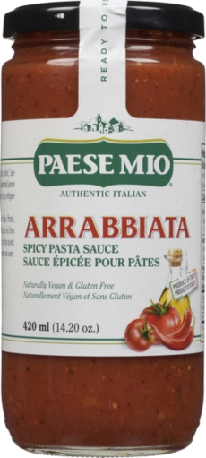 PAESE MIO TO ARRABBIATA READY MADE SAUCE