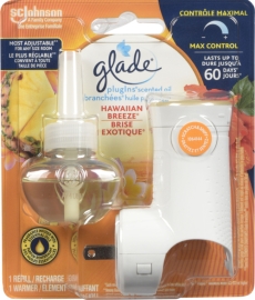 GLADE PLUG-INS SCENTED OIL STARTER KIT HAWAIIAN BREEZE