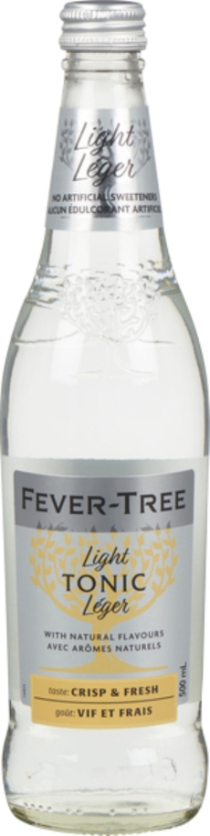 FEVER-TREE REFRESHINGLY LIGHT TONIC     WATER 500ML