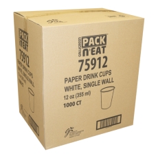 Paper Cup Single Wall White PE - 12oz