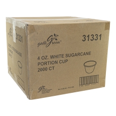 4oz White Sugarcane Portion Cup