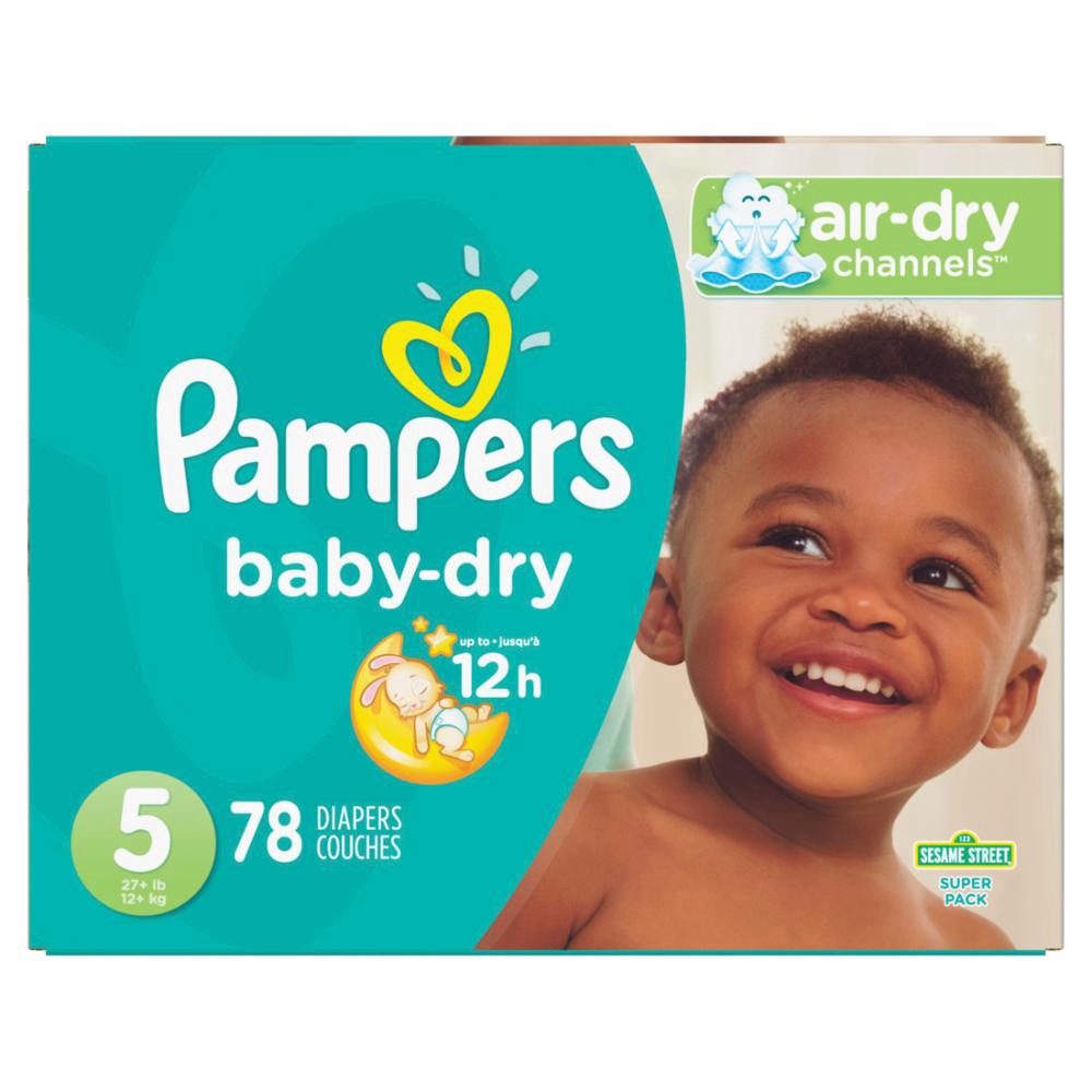 Size 5 Baby Dry Diaper