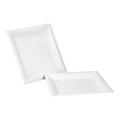PLATE WHITE SQUARE 9.5"