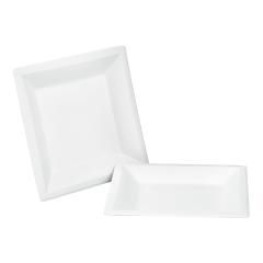 PLATE WHITE SQUARE 6.38"