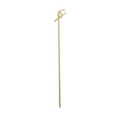 SKEWER PICK BAMBOO KNOTTED END 6"