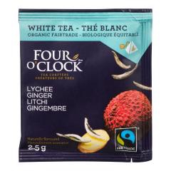 TEA WHITE GINGER/LYCHEE PYRAMID ORGANIC