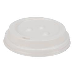 LID PLASTIC PP WHITE FOR GLASS 8OZ