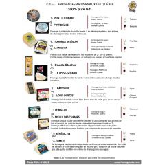 CHEESE ARTISANAL QUEBEC BOX 6 PCS