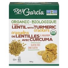 Organic Lentil with Turmeric Crackers, 155 Gram