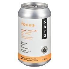 Organic Focus Orange Chamomile Sparkling Tea, 355 Milliliter