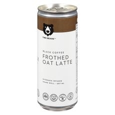 Frothed Black Coffee Latte with Oat Milk, 207 Milliliter