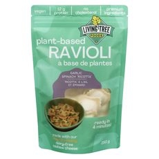 Plant Based Garlic Spinach Ravioli Ricotta Pasta, 250 Gram