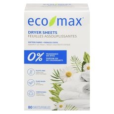 Fragrance Free Dryer Sheets, 80 count