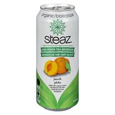 Organic Peach Flavored Iced Green Tea, 473 Milliliter