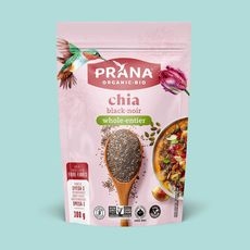 Organic Whole Black Chia Seeds, 300 Gram