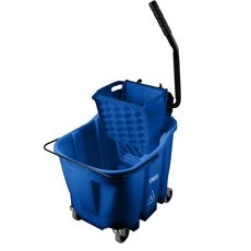 8690414 OmniFit Blue Mop Bucket with Sidepress Wringer - Combo, 35 Qaurt Capacity