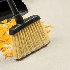 4686700 Duo-Sweep Flagged Angle Broom Head with Natural Bristles, 12 inch Width
