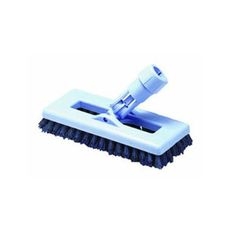 36530014 Swivel Scrub Blue Heavy-Duty Floor Brush Head with Dupont Tynex Nylon Bristles, 8 inch Length