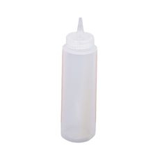 Polyethylene Clear Squeeze Dispenser, 8 Ounce Capacity