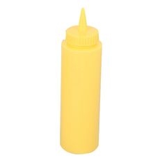 Polyethylene Yellow Squeeze Dispenser, 12 Ounce Capacity