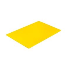 Polyethylene Medium Density Yellow Cutting Board, 15 x 20 x 0.5 inch