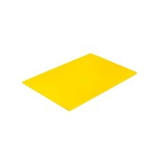 Polyethylene Medium Density Yellow Cutting Board, 12 x 18 x 0.5 inch