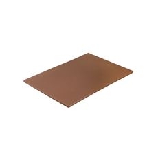 Polyethylene Medium Density Brown Cutting Board, 12 x 18 x 0.5 inch