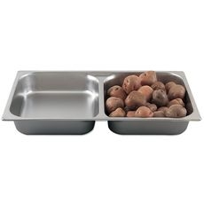 Stainless Steel Full Size Divided Pan, 2.5 x 20.8 x 12.8 inch