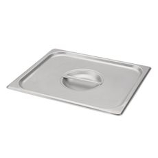 304 Stainless Steel Half Size Steam Table Pan Cover, 20.8 x 6.4 inch