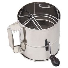 Stainless Steel 8 Cup Flour Sifter, 6 x 6.5 inch