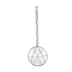 Nickel-Plated Spiral Wire Skimmer, 7 inch Dia Bowl
