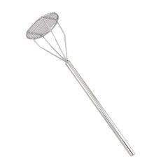 Stainless Steel Round Face Potato Masher, 25 inch Length