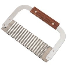 Stainless Steel Corrugated Blade Garnish Serrator, 7 x 2 inch