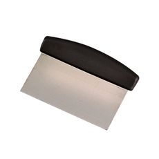 Stainless Steel Dough Scraper with Plastic Handle, 4 x 6 inch