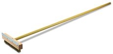 Oven Brush with Scraper and Handle, 36 inch