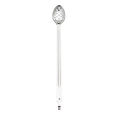 Stainless Steel Perforated Spoon with Hook Handle, 21 inch