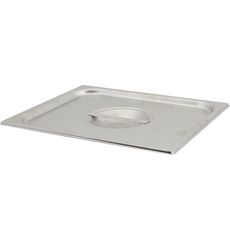 75120 Super Pan V Stainless Steel Half Size Solid Cover for Steam Table Pan, 12.76 x 10.44 x 1.125 inch Oveall
