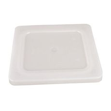 52434 Super Pan V Flexible Steam Table Hotel White Sixth Size Pan Lid, 6.406 x 6.976 x 0.527 inch Overall