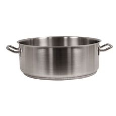 3810 Optio Stainless Steel Natural Finish Brazier, 10 Quart Capacity