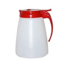 4748-02 Dripcut Plastic Server with Red Plastic Top, 48 Ounce Capacity
