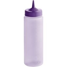 4924C-54 Traex Purple Color-Mate Single Tip Wide Mouth Squeeze Dispenser, 24 Ounce Capacity