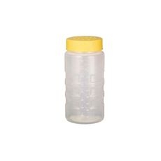 4961-1308 Traex Dripcut Clear Dredge with Large Hole Yellow Lid, 16 Ounce